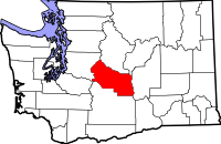 Kittitas County Washington color map